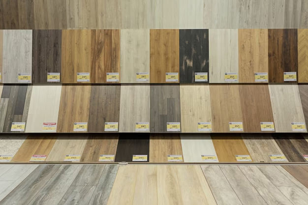 Variedad de colores de pisos de vinilico